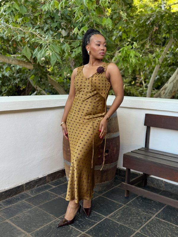 Gold Polka Dot Dress