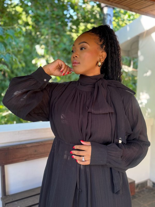 Black/White Bow Dress (One Size fits all)